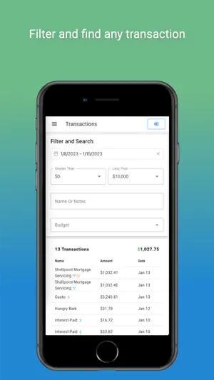 Artisan Money Personal Finance screenshot 3