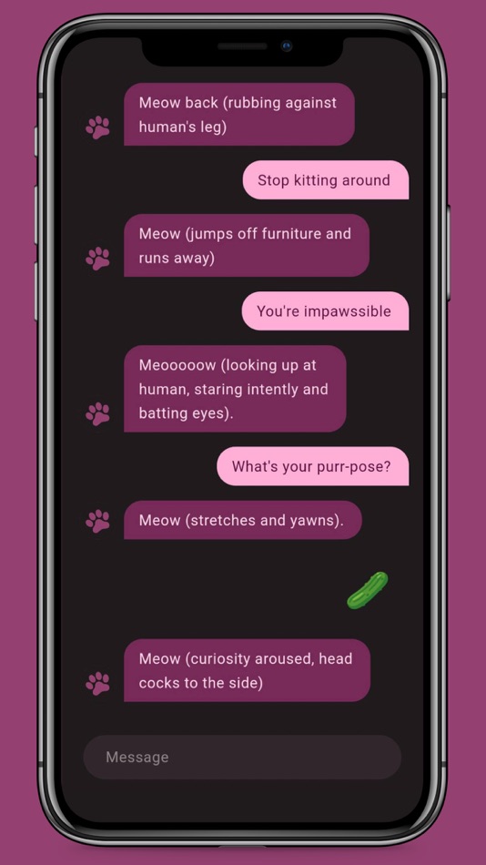 #2. Catbot - Virtual Cat (iOS) By: App Brewing Company Ltd