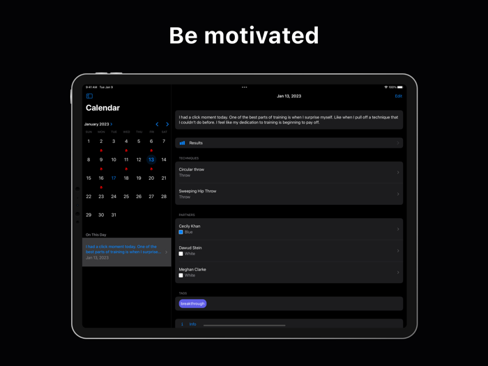 Martial Arts Training Journal