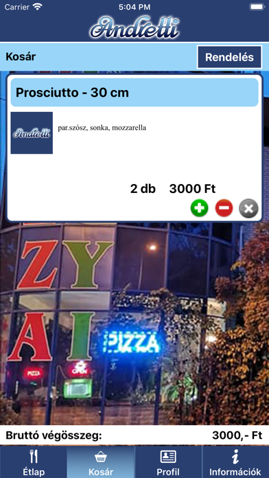 Andretti Pizzéria Screenshot