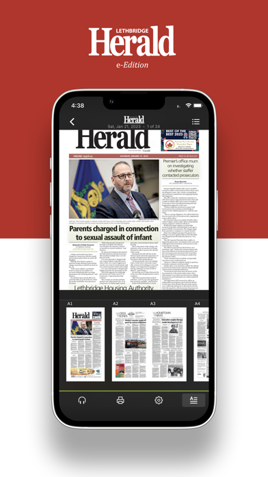 Lethbridge Herald e-Edition Screenshot