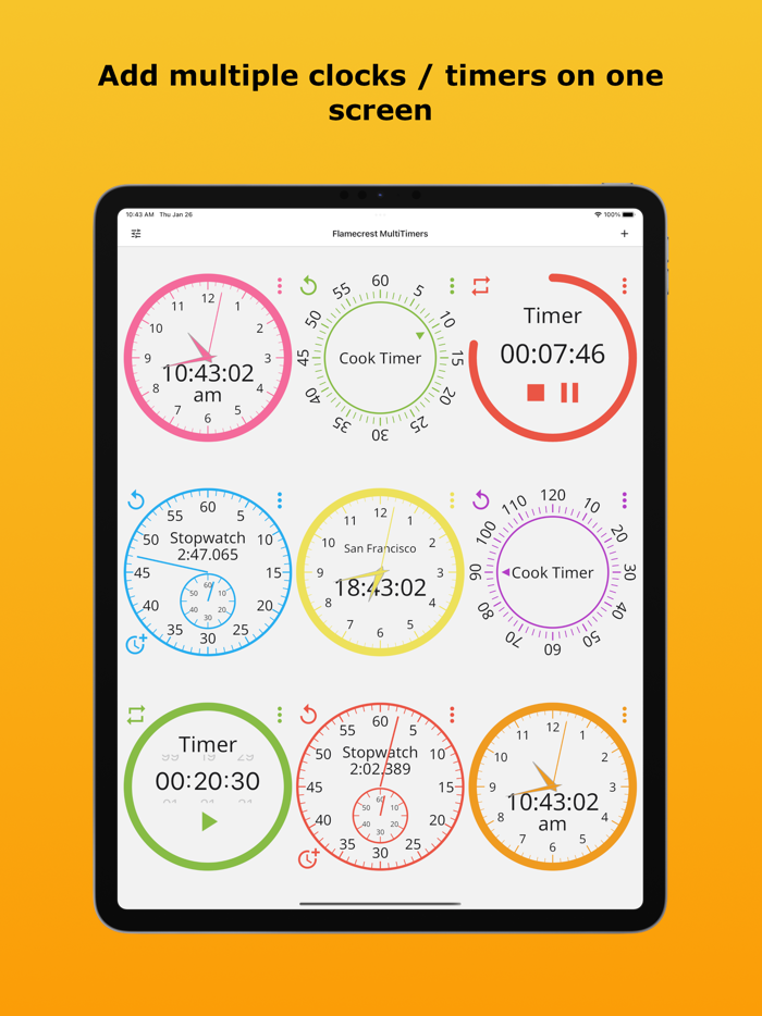 Flamecrest MultiTimers