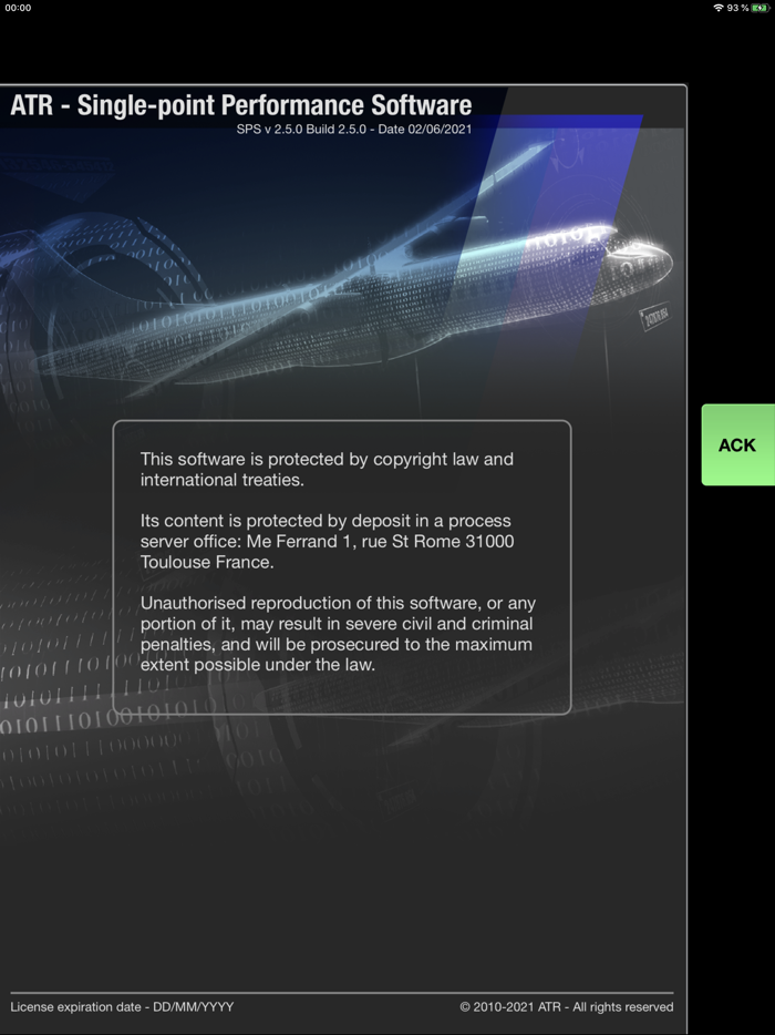 SPS - ATR aircraft performance
