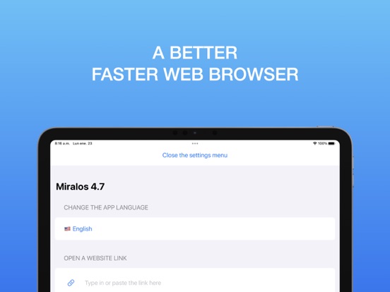 Screenshot #4 pour Miralos: Very Fast Web Browser