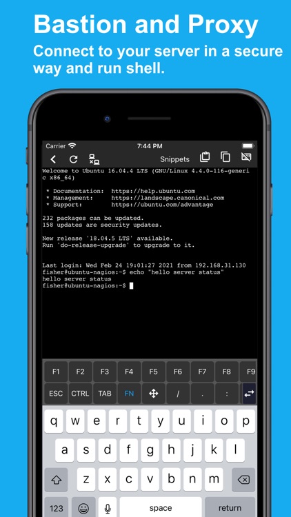 SSH Pulse Pro: Status, SSH screenshot-3