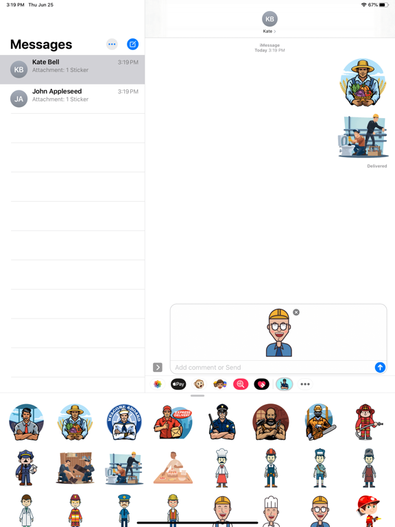 Screenshot #5 pour Occupation Jobs Stickers