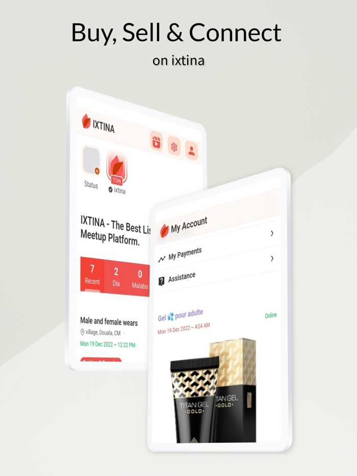 ixtina Buy, Sell  Connect.