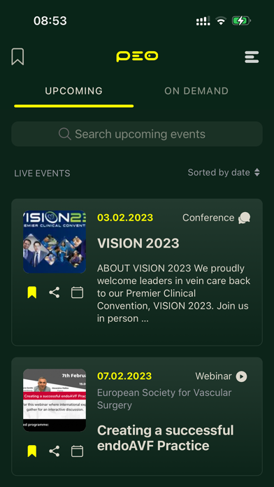 PEO – Medical Education Screenshot