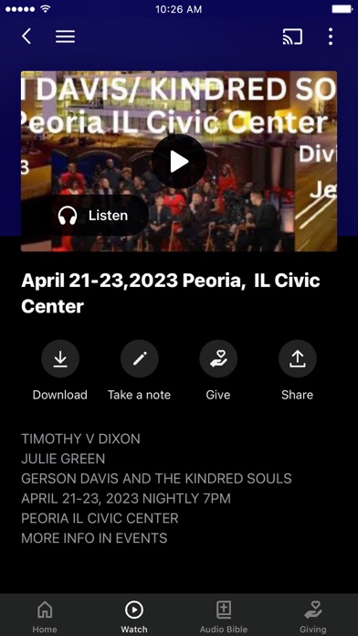 Timothy V Dixon Ministry Screenshot