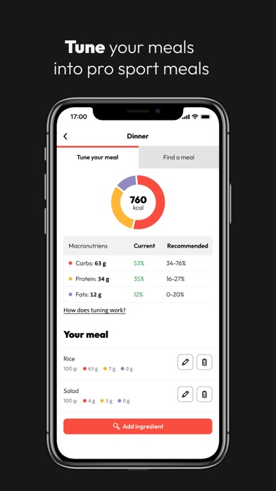 The Athlete's FoodCoach Screenshot