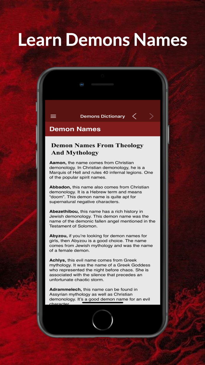 Demons Dictionary - Demonology