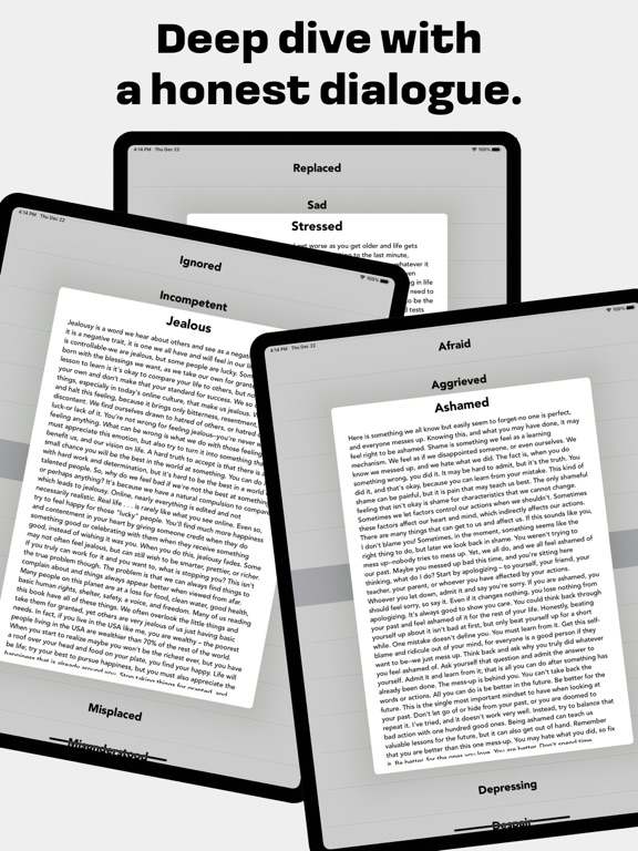 I Feel.... iPad screenshot 2 - Book app