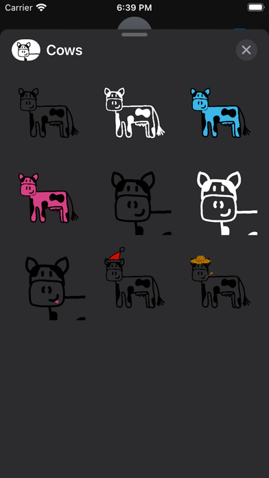 Lexi's Cow Stickers Screenshot