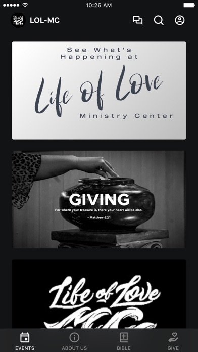 Life of Love Ministry Center Screenshot