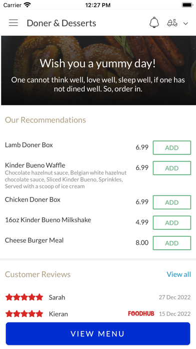 Doner & Desserts Screenshot