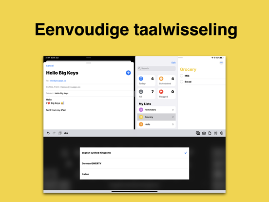 Big Keys Toetsenbord iPad app afbeelding 5