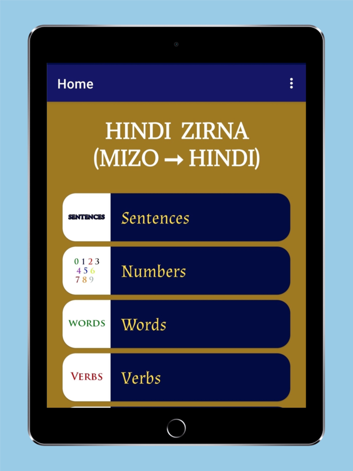 Hindi Zirna Mizo to Hindi