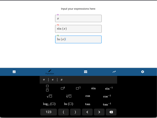Scientific Calc and Grapher iPad screenshot 2 - Education app