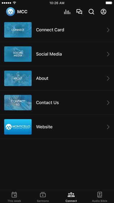 Monticello Christian Church Screenshot