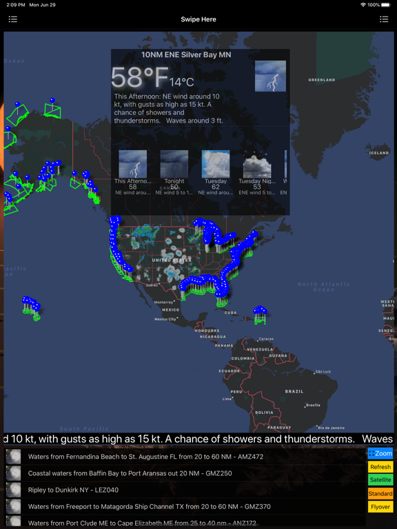Screenshot #4 pour Instant Marine Forecast Lite