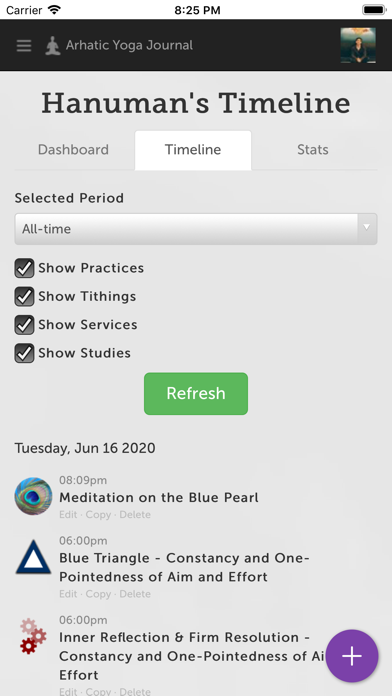 Arhatic Yoga Journal Screenshot
