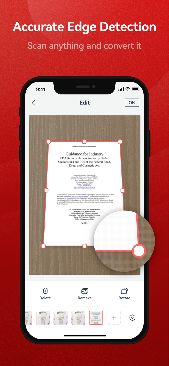 Instant Photo2PDF Scan and Edit