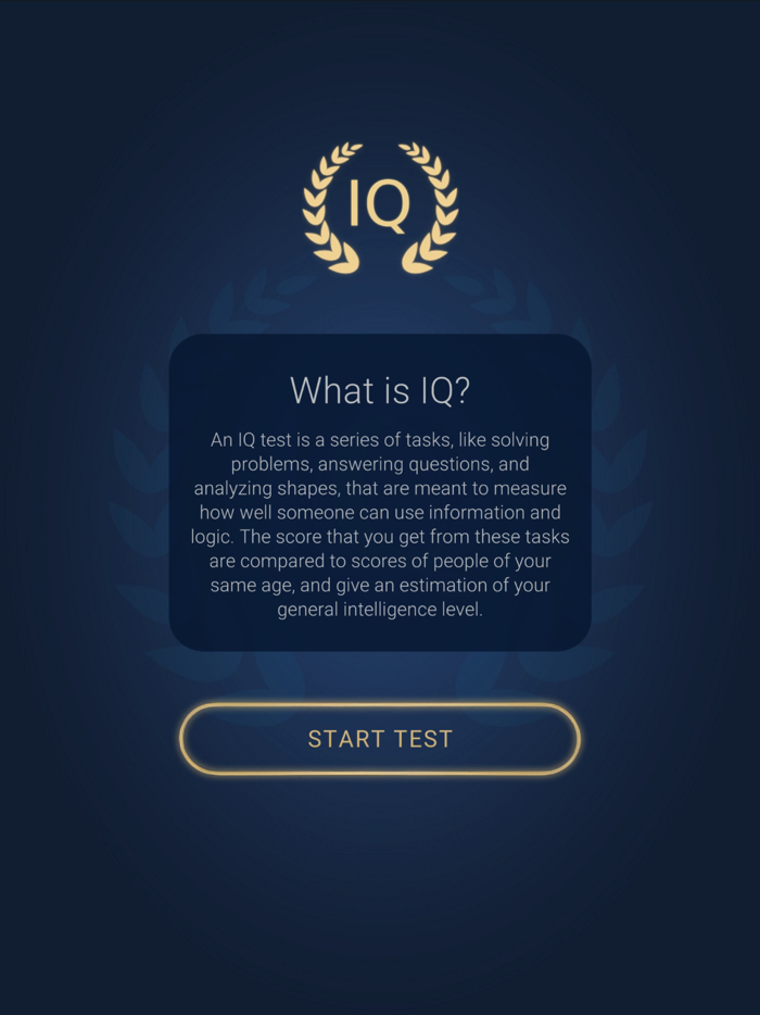 IQ Test with a Certificate