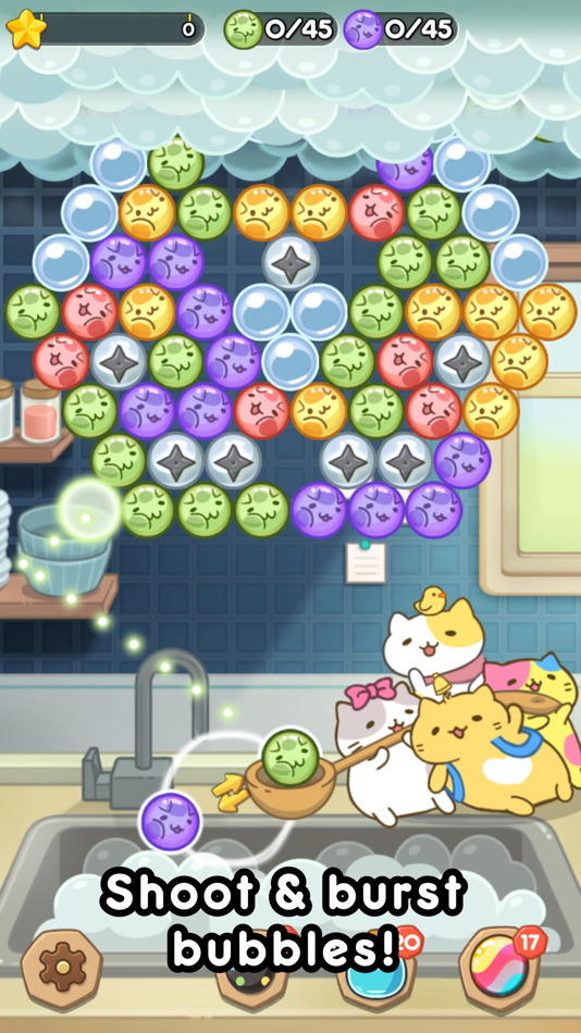 #1. MitchiriNeko Bubble (iOS) 由: NLABSOFT Co., Ltd.