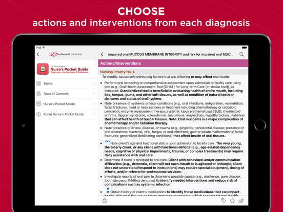 Nurse's Pocket Guide-Diagnosis iPad app afbeelding 5