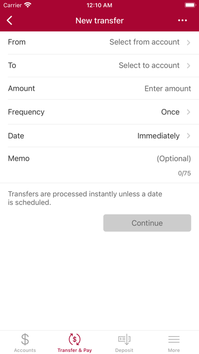 People's Mobile Banking Screenshot