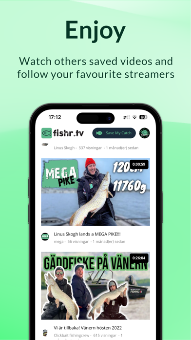 Fishr.tv - Live fishing app Screenshot