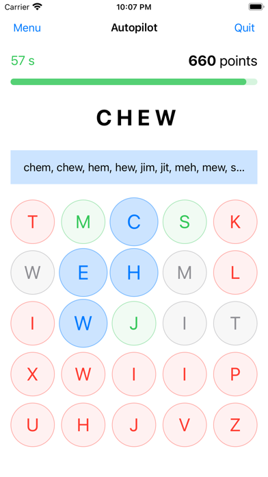 Quadle Word Puzzle Screenshot