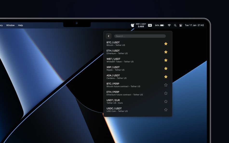 #3. WhiteBIT Extension (macOS) Podle: UAB Clear White Technologies