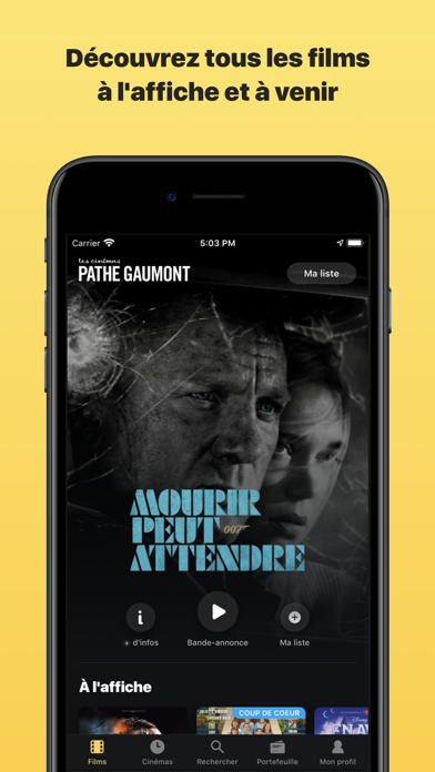 How to cancel & delete Les cinémas Pathé Gaumont from iphone & ipad 1