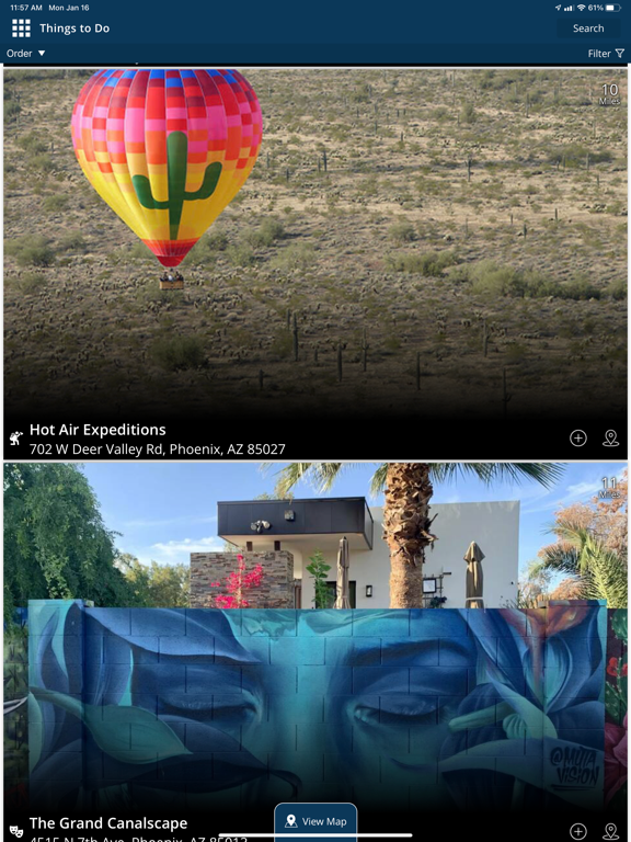 Visit Phoenix iPad screenshot 8 - Travel app
