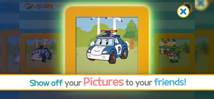 Robocar Poli Painting Fun