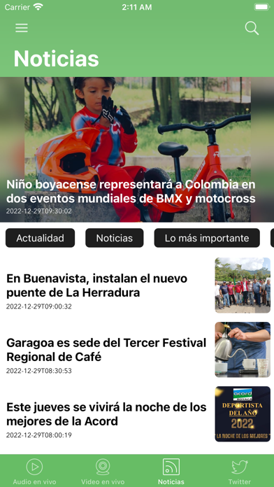 Boyacá 95.6 FM Screenshot