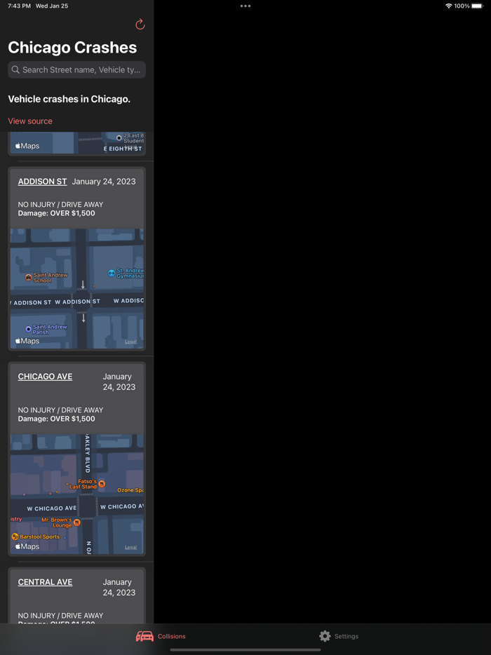 Chicago Motor Vehicle Crashes