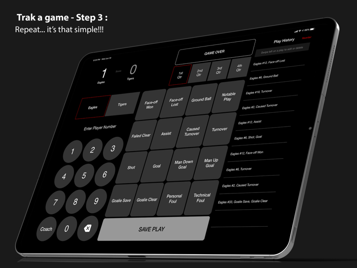 LaxTrak - Lacrosse Game Stats