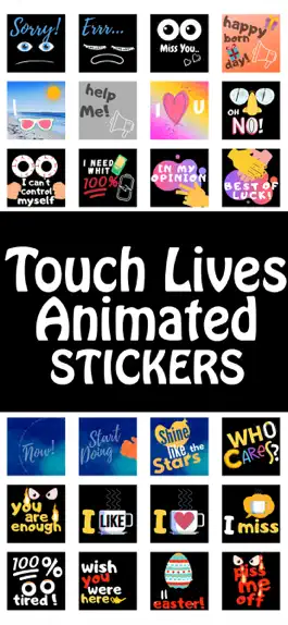 Game screenshot Touch Lives Animated Stickers mod apk