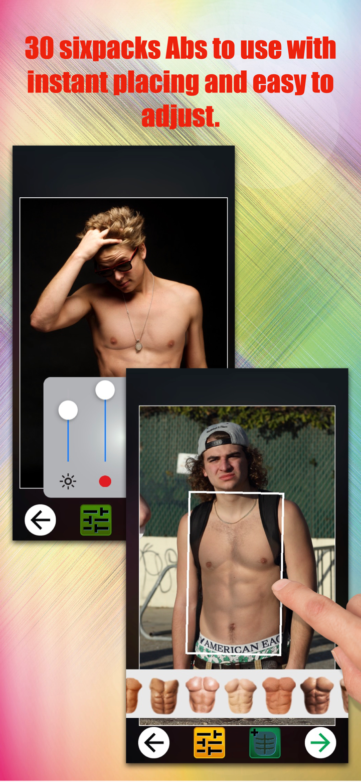 Abs Booth muscle body editor screenshot 3