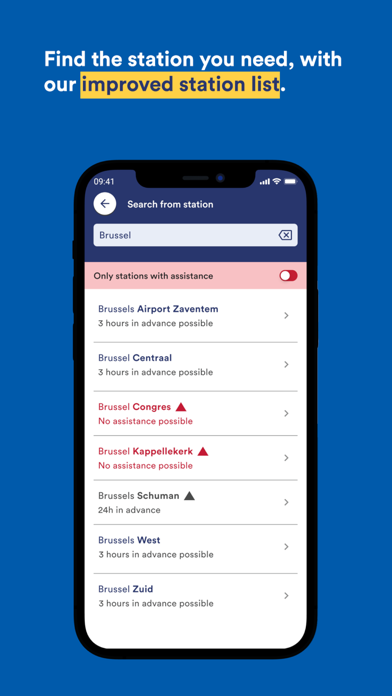 SNCB Assist Screenshot
