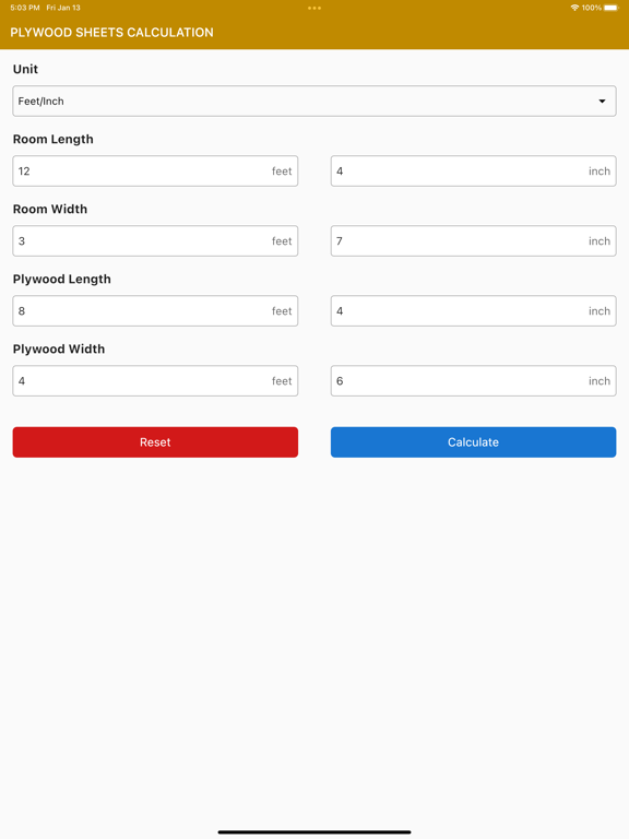 Screenshot #4 pour Plywood Sheets Calculator