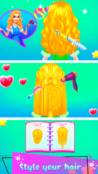 Princess at Wedding Hair Salon Screenshot