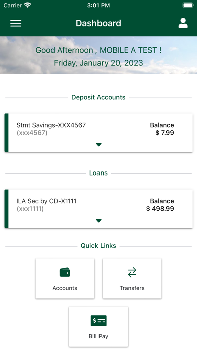 SSB Mobile Banking Screenshot