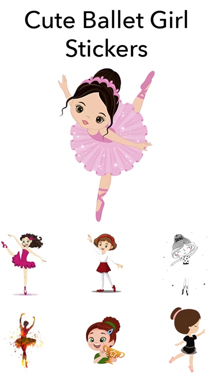 Cute Ballet Girl Stickers