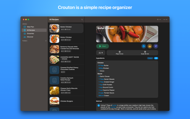 ‎Crouton: Recipe Manager Screenshot