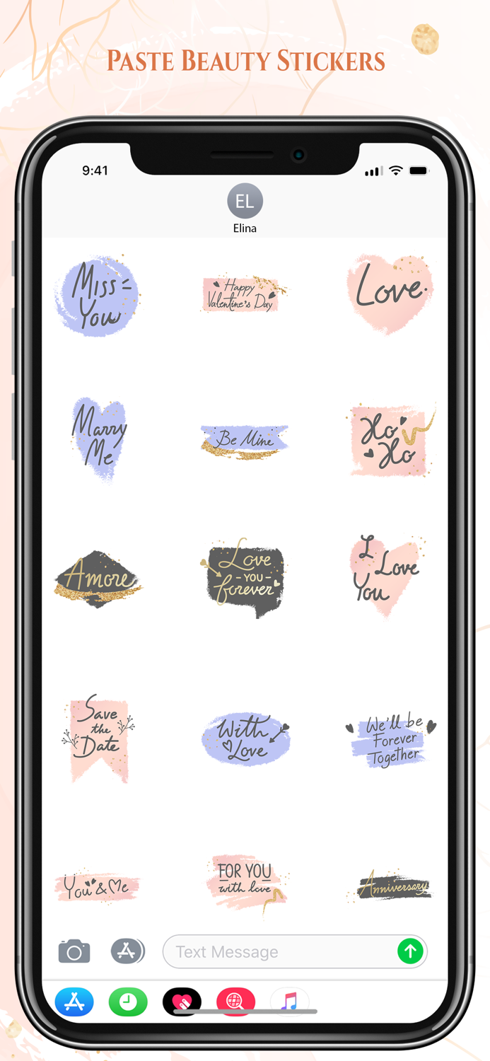 Pastel Stickers Beauty