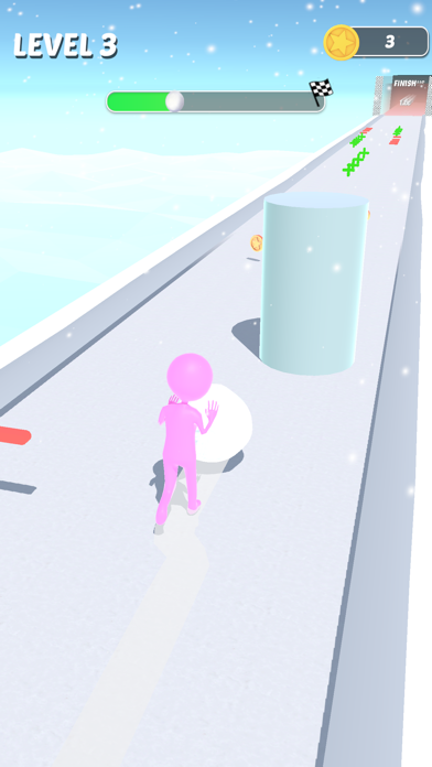 Snow Bridge Ice Race Ball Gameのおすすめ画像2