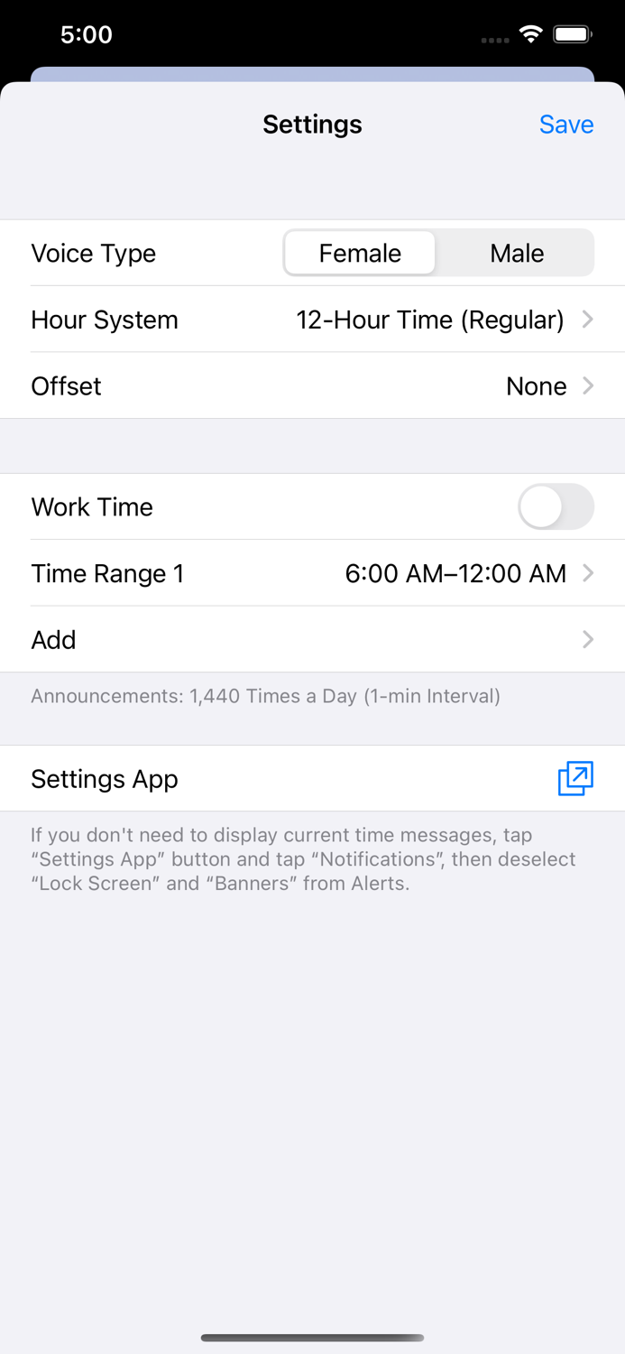 Japanese Voice Over Clock